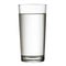 Tall full glass of water w clipping path