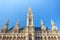 Tall gothic building of Vienna city hall