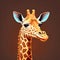 The tall and graceful giraffe can bring an elegant and cute touch to a t-shirt design.