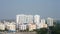 Tall high-rise building of Newtown Kolkata Skyline against clearsky background. Newtown Kolkata West Bengal India South Asia