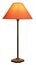 Tall Lamp with Orange Shade