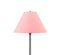 Tall Lamp with pink shade isolated