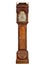 Tall longcase grandfather clock walnut wood with inlayed stars i