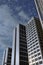 Tall modern buildings on merrion way in the centre of leeds including arena point offices and united students accommodation