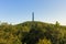 Tall obelisk monument on a mountain. High Point State Park, New Jersey