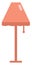 Tall pink lamp, icon