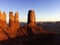 Tall Rock Formations in Monument Valley National P