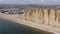 Tall Sandstone Cliffs of West Bay Along the Jurassic Coast of Southern England