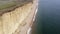 Tall Sandstone Cliffs of West Bay Along the Jurassic Coast of Southern England