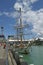 Tall ship in Auckland harbor