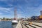 Tall ship and ferris wheel at the Kieler Woche festival in Kiel