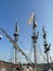 Tall ship frigate docked in Rhodes