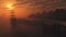 Tall Ship on the Moorings at Sunset