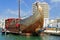 Tall ship-restaurant in Bizerte, Tunisia