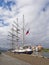 Tall ship Tenacious moored at Blyth, Northumberland, UK