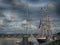 Tall Ships Festival at River Gironde in Bordeaux France