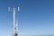 Tall slender communication mast
