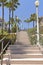 Tall staircase in Long Beach california.
