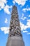 Tall statue tower in Vigeland Park, Oslo