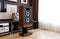 Tall Stereo Vintage Speaker in Modern Interior