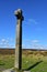 Tall Stone Cross That Acts as a Waymarker on the Moors