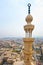 The tall stone tower of Bab Zuwayla Gate, Cairo, Egypt