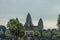 Tall towers of Angkor Wat temple, Archaeological Park, Siem Reap, Cambodia