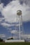 Tall water tower in Shamrock, Texas