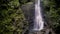 Tall Waterfall on a Tropical Island