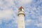 Tall and white Tahkuna lighthouse on Hiiumaa island