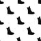 Tall winter boots made of wool with Velcro. Shoes for explorers.Different shoes single icon in black pattern vector