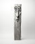 a tall wooden statue with a face on top of it. generative ai