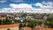 Tallin Estonia aerial drone image from Toompea hill with view from the Dome church, Tallinn, Estonia