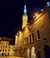 Tallin townhall at night