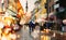 Tallinn Autumn  city night people walk umbrellas   water reflection autumn leaves  fall season street evening light blurred