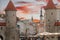 Tallinn, the capital city of Estonia. Old town and the scenic towers