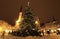 Tallinn Christmas market with chirstmas tree
