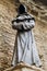 TALLINN, ESTONIA - AUGUST 22, 2016: Faceless statue of a monk in Tallinn, Eston