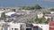 Tallinn, Estonia - July, 2020: Aerial view of centr City Tallinn Estonia with bussines building