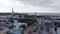 Tallinn, Estonia - July, 2020: Aerial view of centr City Tallinn Estonia with bussines building