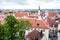 Tallinn, Estonia - May 25, 2019: View of Old town of Tallinn in overcast weather. Tallinn, Estonia, Europe