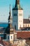 Tallinn, Estonia. Tower Of Church Of St. Olaf Or Olav. Popular Destination Scenic