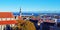 Tallinn old city and harbor panorama