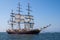 Tallship Stad Amsterdam at sea