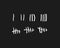 Tally marks on the wall isolated. Counting characters. Vector illustration of counting days in prison.