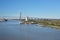 The Talmadge Memorial Bridge over the Savannah River in Georgia