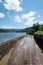 Talybont reservoir in the summertime in Wales.