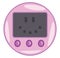 Tamagotchi Japanese pet game vector or color illustration