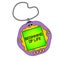 Tamagotchi pets pocket game. Beginning of life. Object on a white background