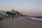 Tamariz Beach at sunset in Estoril, Portugal